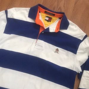 🌎Men’s TOMMY HILFIGER Long Sleeve Polo Shirt